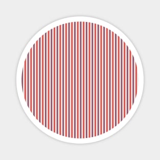 Red and Purple Stripes Pattern Magnet